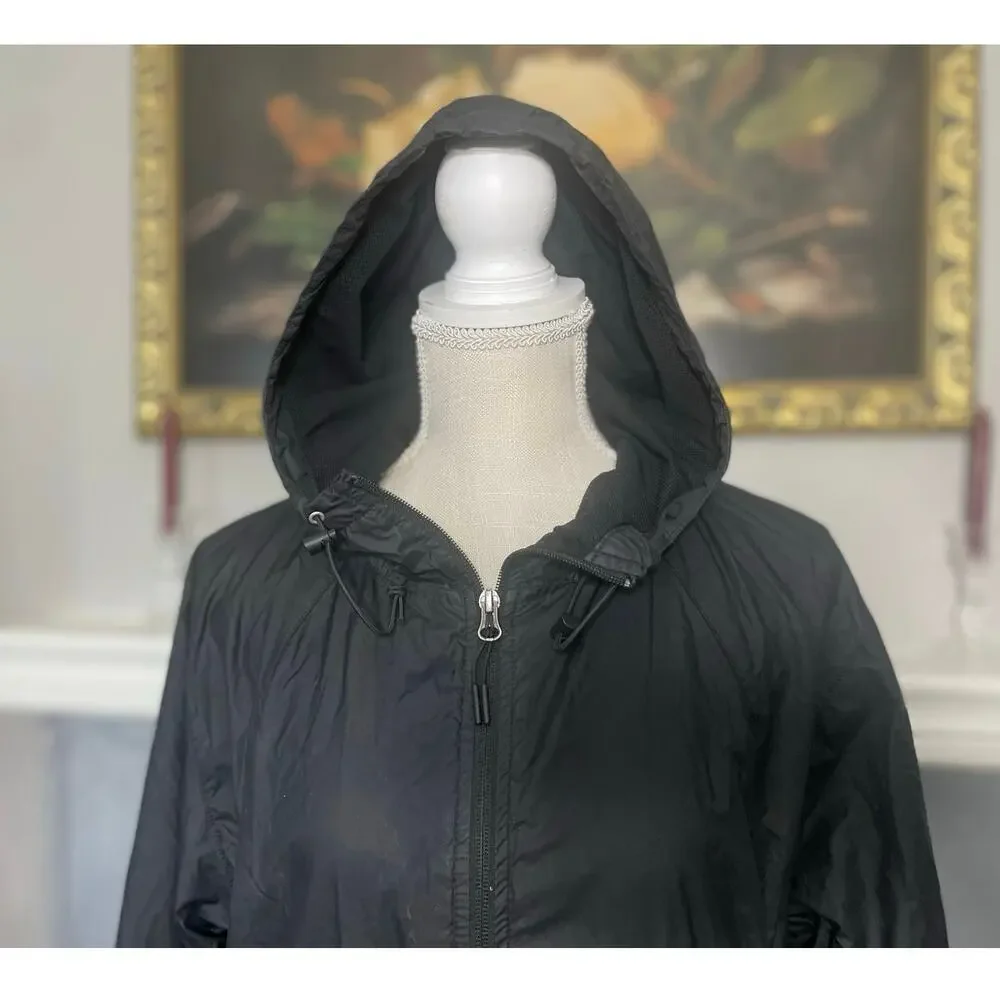 The North Face Men's Black Hooded Windbreaker Jacket Size Small